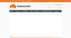 Desktop Screenshot of gainesvillehousing.org